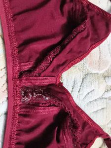 Maroon Bra &amp; Panty Set