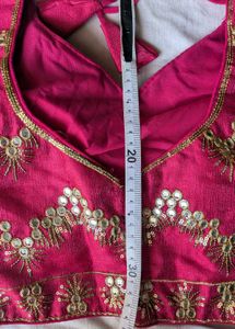 Vibrant Pink Embroidered Blouse