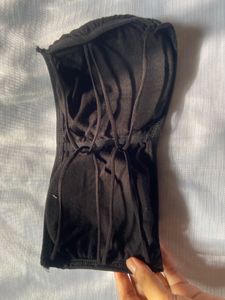 strapless black bra