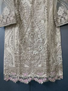 Pakistani heavy work kurta set with dupatta