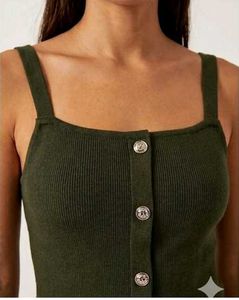 Green Button Down top