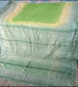 BRAND NEW Bandhani silk saree set