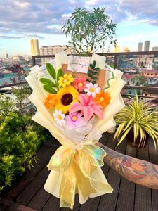 pipe cleaner flower bouquet