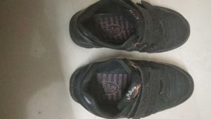 Black School Shoes for 1-2 years