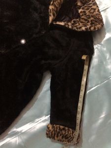 Imported Leopard Printed Fur Coat