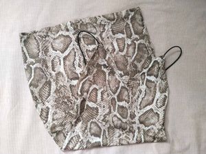 🤎Snakeskin Print Mini Dress