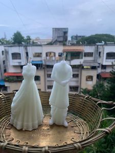 Unique Wedding Couple Candle Set