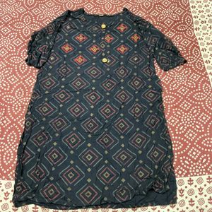 Stylish Geometric Print Kurta