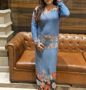 Blue Floral Maxi Dress