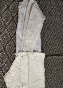 Elegant White Kurti Set