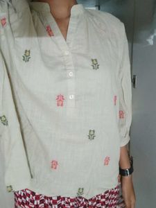 Elegant Short Embroidered Kurta
