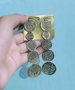 Vintage Oxidised Long Dangle earrings