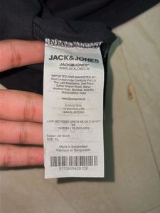 Jack &amp; Jones Originals Black Graphic T-Shirt | XL