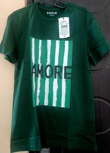 SHEIN Green 'Amore' Graphic T-Shirt