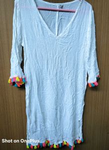 Boho White Dress