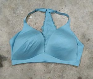 Stylish Blue Racerback Bra