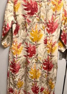 Floral Print Kurta