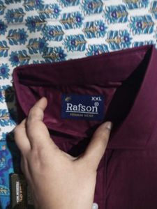 Rafson Premium Men's Maroon Shirt