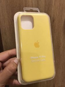 IPhone11Pro Yellow Silicone Phone Cover Case