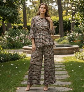 Sequin Detail Festive Co-Ord Set With Belt