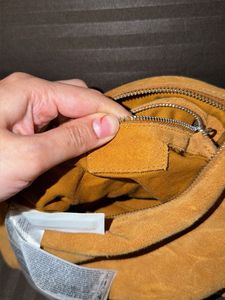 mango swede leather bag