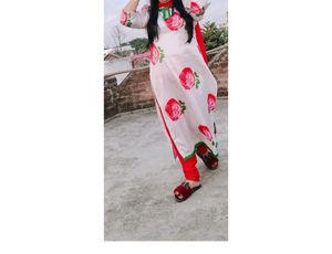 Elegant Rose Print Kurta (only)