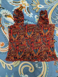 Boho Smocked Crop Top