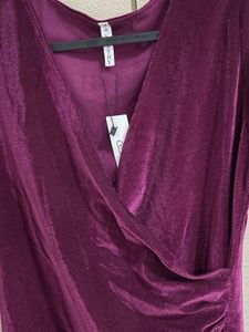 Velvet Wrap Dress