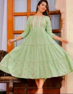 Elegant Tiered Anarkali Kurta