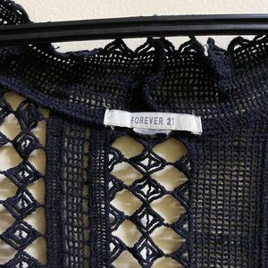 Black Lace Kimono Cover-Up