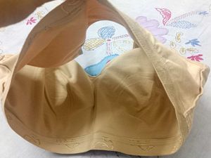 Comfortable Beige Sports Bra
