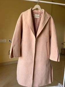 Elegant Blush Pink Trench Coat