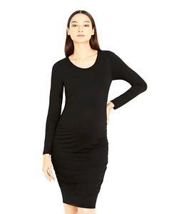 🖤 Chic minimalist black bodycon dress 🖤