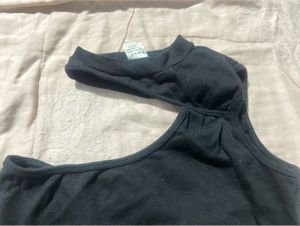Black Cropped Tank Top