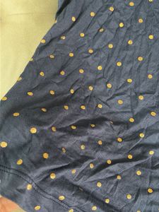 Navy Blue Polka Dot T-Shirt