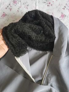 Grey Hooded Zip-Up Jacket