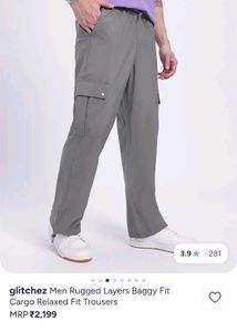 baggy grey cargo unisex ...