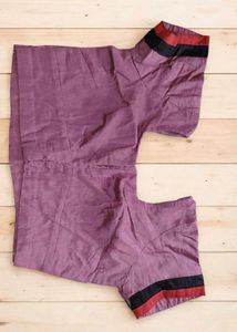 Purple Silk Blend Blouse