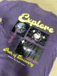 purple T-shirt