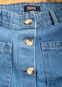 Button Front Denim Skirt (Unused)