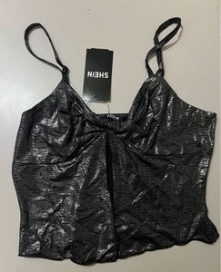 Sparkly Black Camisole Top