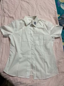 White Men's Shirt with Logo