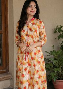 Women's Floral Print Kurta