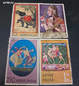 1973 Indian Miniature Painting Set of 4 Stamp