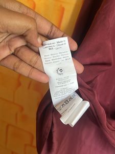 Burgundy Knot Front Dress