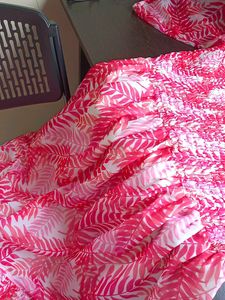 Leaf Print Maxi Dress