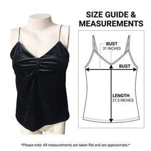 Velvet Camisole Top