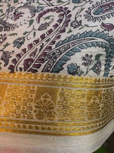 Pure silk printed Paisley Saree