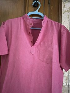 Pink Cotton Kurta