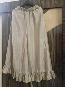 Embellished Pleated Kurti with Plazoo